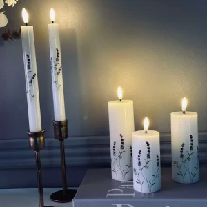 LED FLORA Lavendel – Sett med 3 stk og fjernkontroll