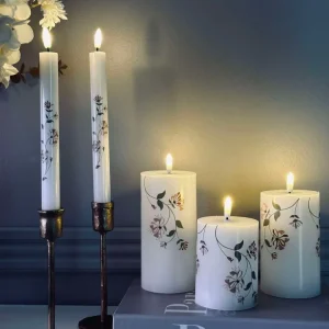 LED Rose flower – Sett med 3 stk og fjernkontroll