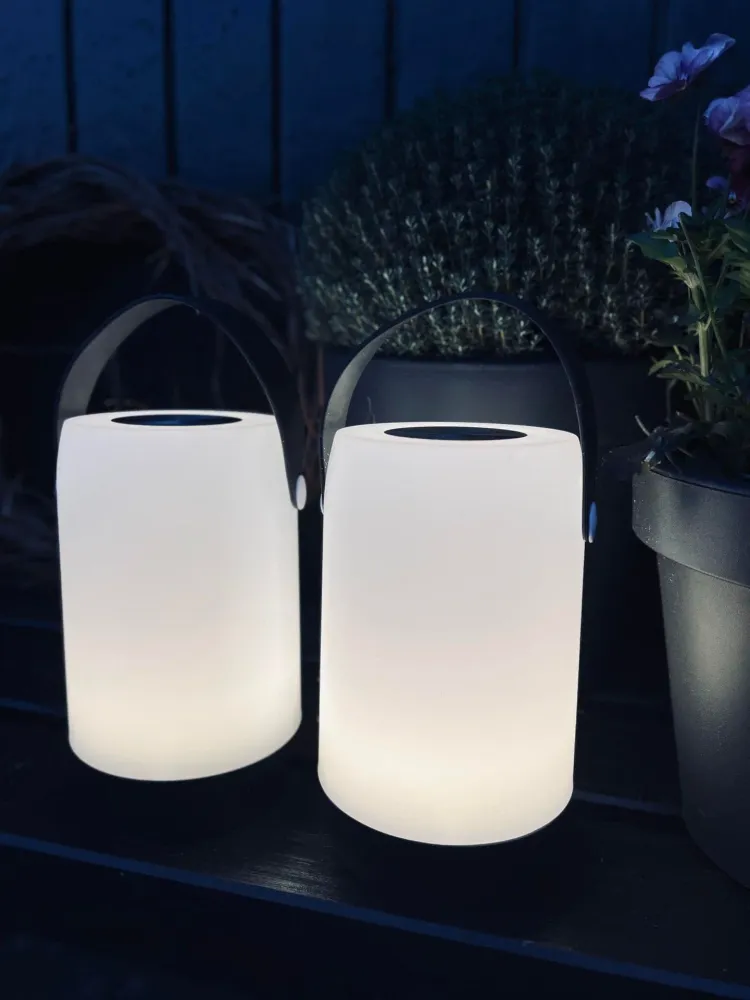 LED touch lanterne med stropp - BIG SIZE