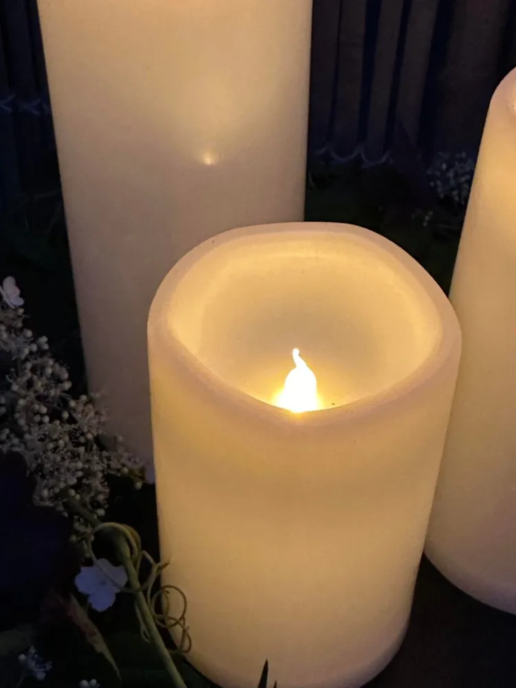 LED Utendørs Bloklys - 3 stk Stor størrelse