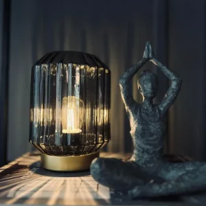 LED-lampe i røykfarget glass - 2. sortering