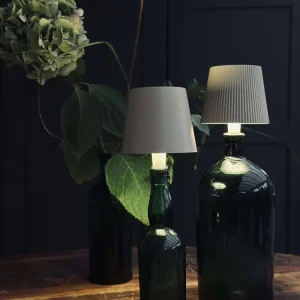 LED-lampe til vinflaske - Krem MIX