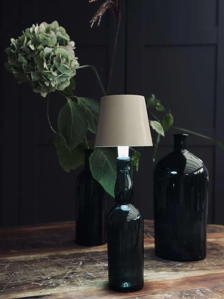 LED-lampe til vinflaske - Krem MIX