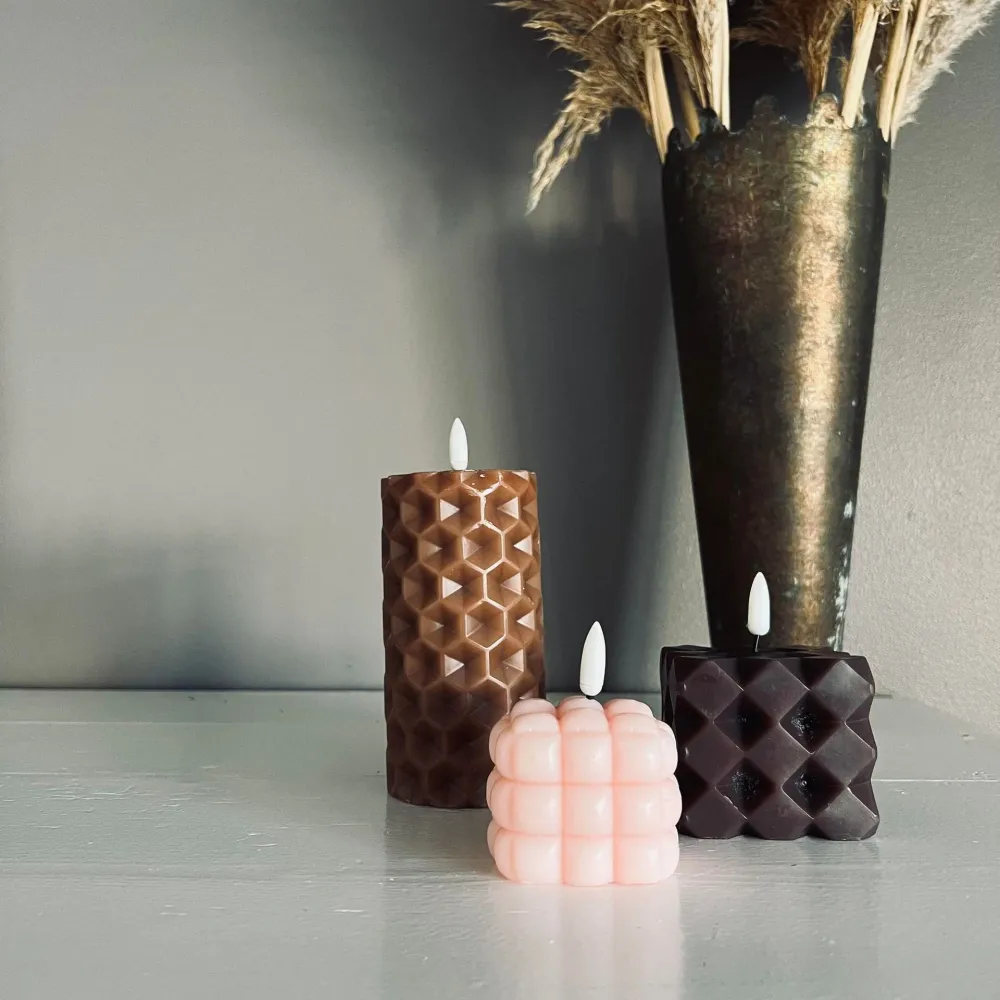 LED-lys - Sett med 3 design-lys