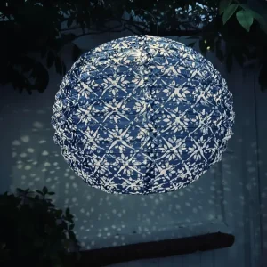 Lyskule med solceller - SUMMER BLUE