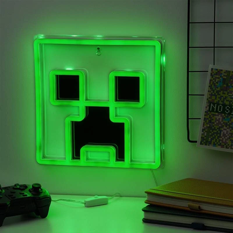 Minecraft Lampe Led Neon Creeper