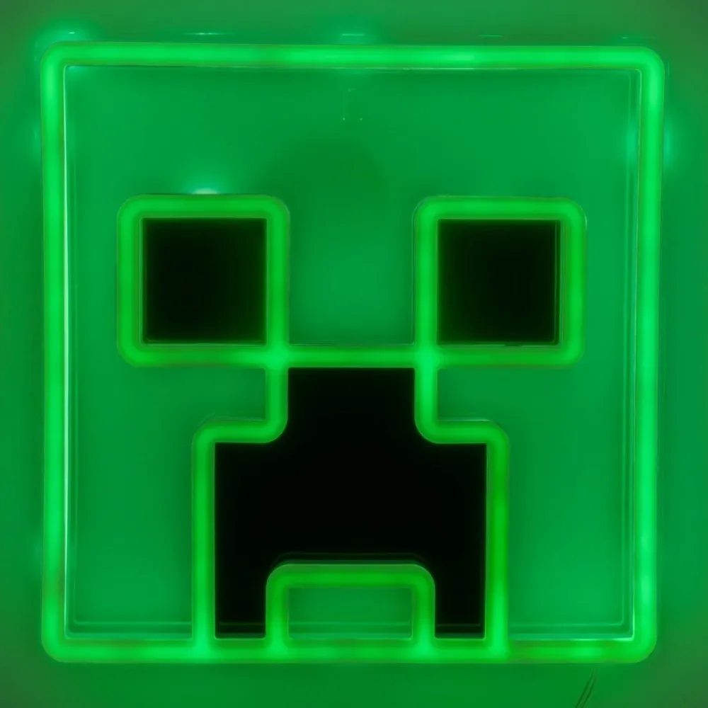 Minecraft Lampe Led Neon Creeper
