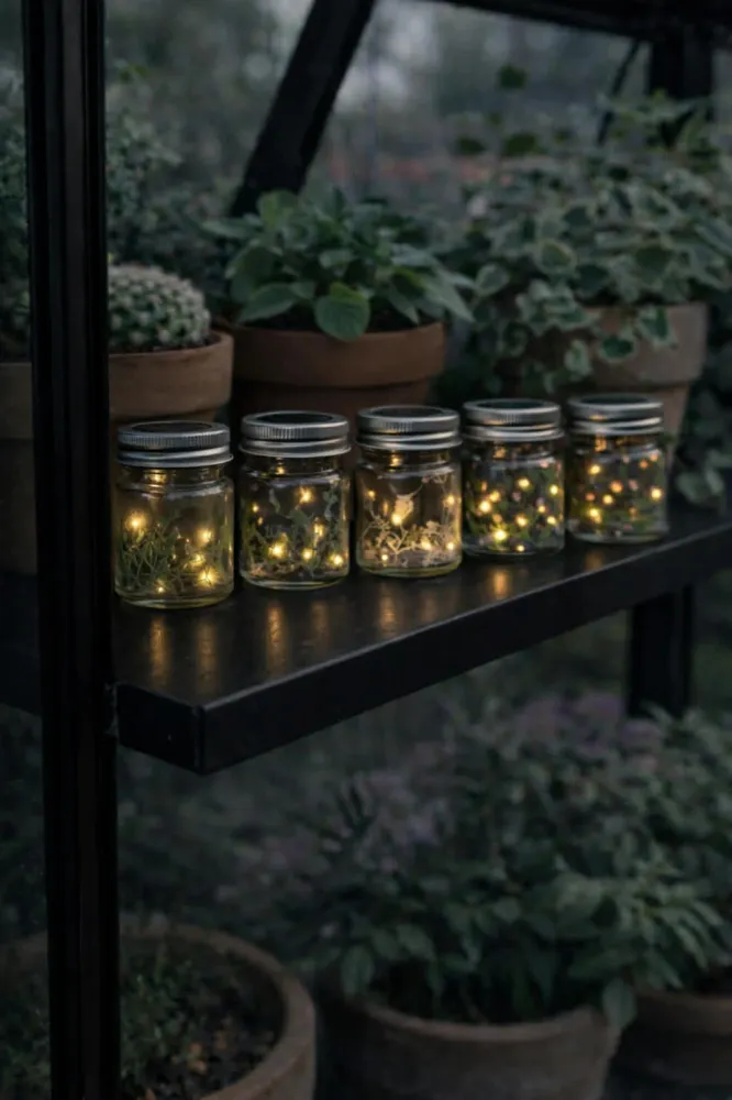 Mini lanterne med solcelle - MIX