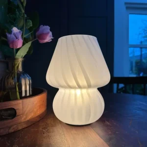Mushroom bordlampe - White