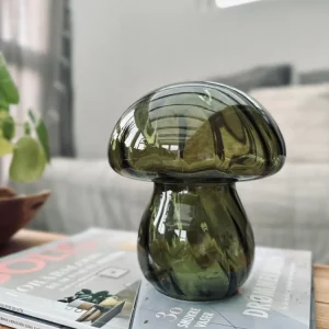MUSHROOM Lampe med LED 15cm – Grønn