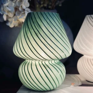 Mushroom Medium - Grønt munnblåst glass