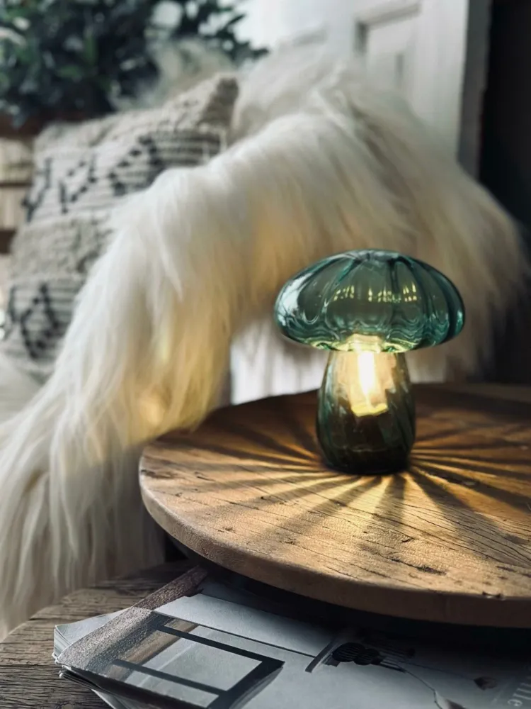 MUSHROOM-lampe – Grønn