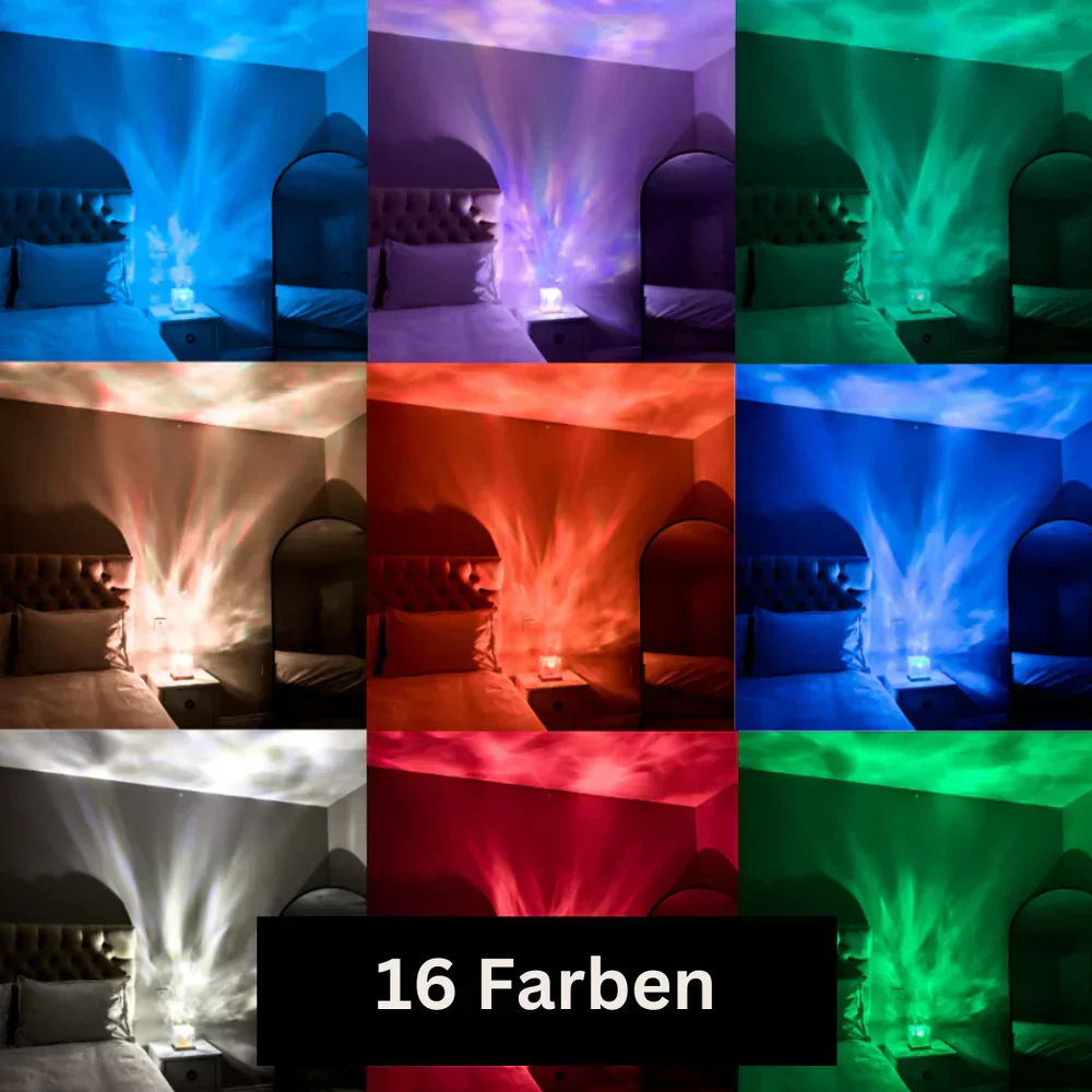 Nordlicht lampe med 16 farger - AuroraGlow