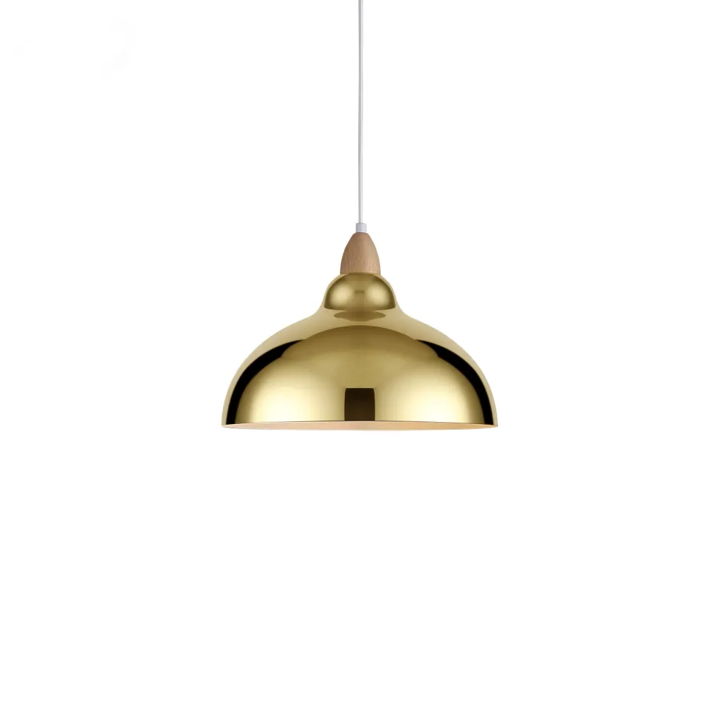 Oak Pendel Ø35 Polert Messing