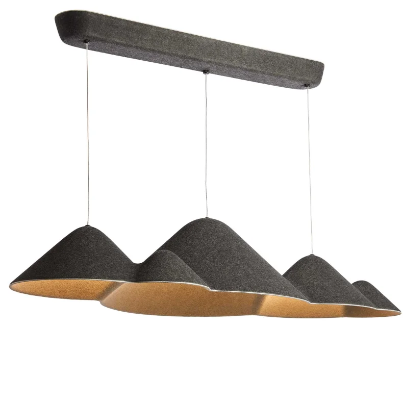 Panorama L Mix Svart/Grå Taklampe