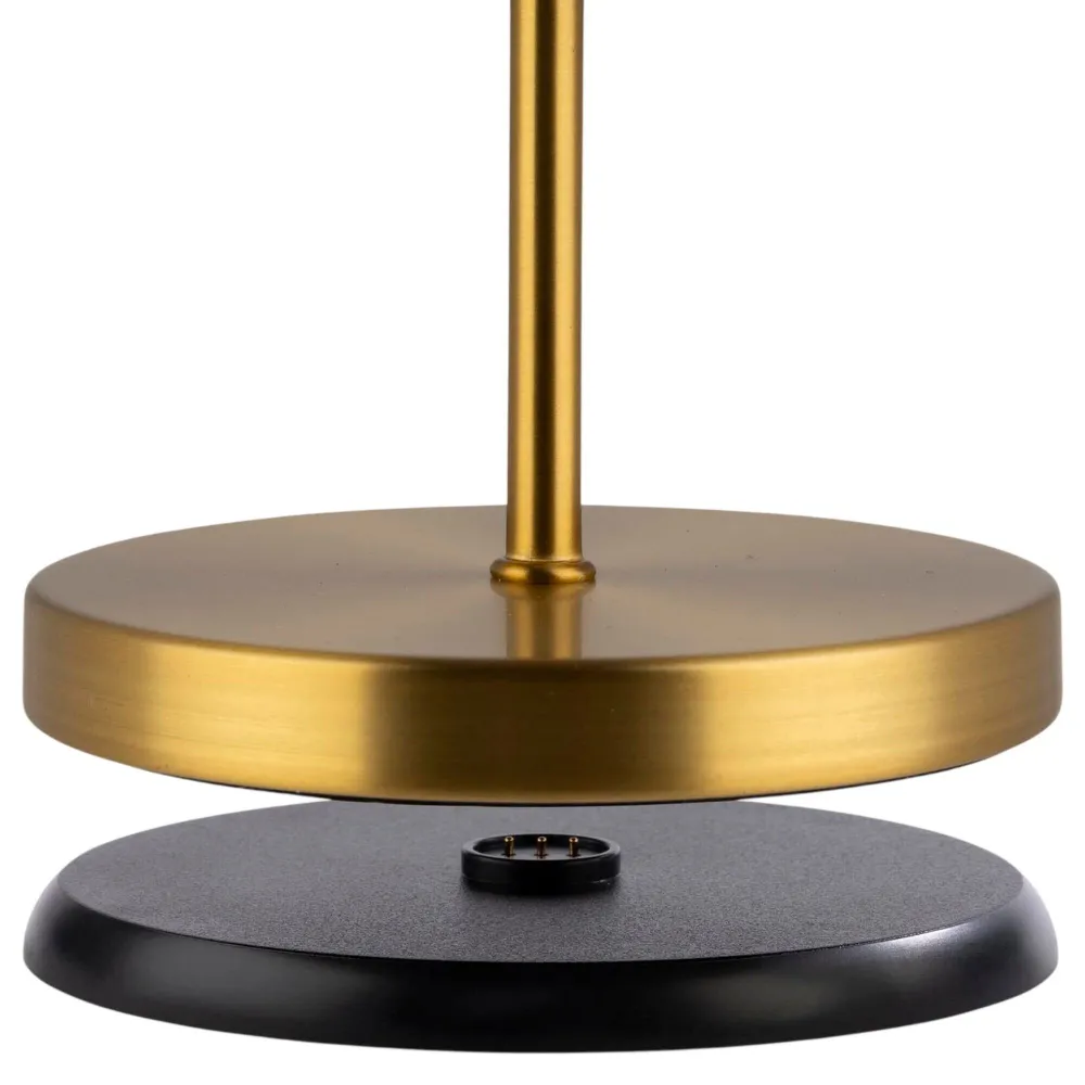 (4 stk.) Bordlampe - MERLE - dimbar i 3 trinn - Ø 110mm - Gull