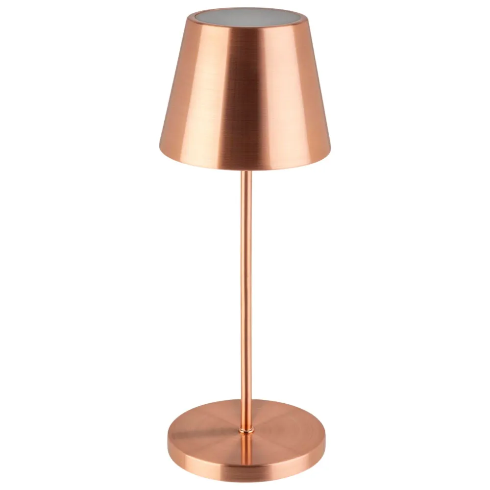 (4 stk.) Bordlampe - MERLE - dimbar i 3 trinn - Ø 110mm - kobber