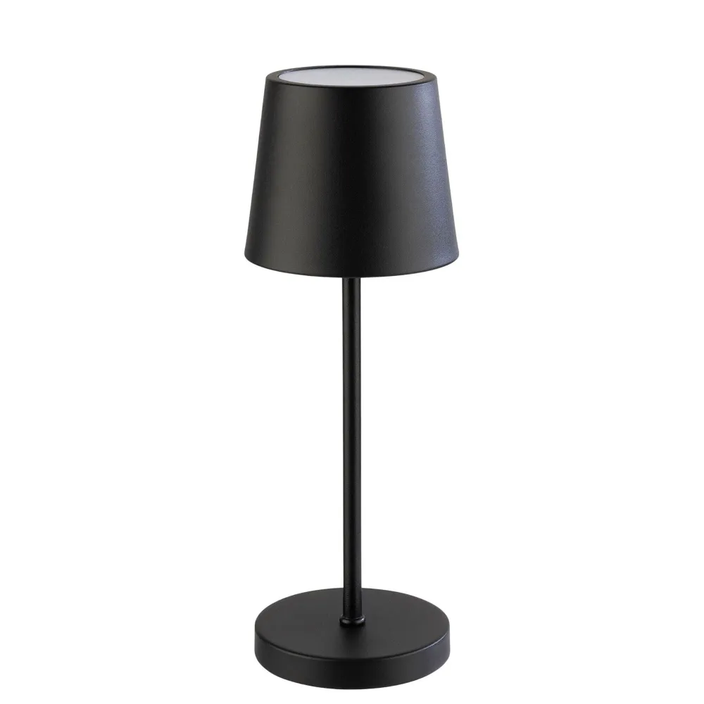 (4 stk.) Bordlampe - MERLE MINI - dimbar i 3 trinn - Ø 90mm - svart