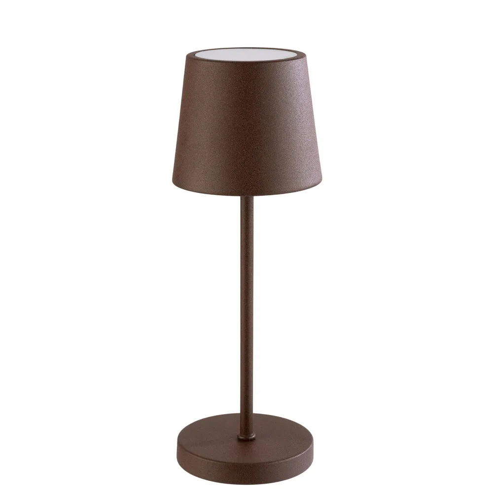 (4 stk) Bordlampe - MERLE MINI - dimbar i 3 trinn - Ø 90mm - rust