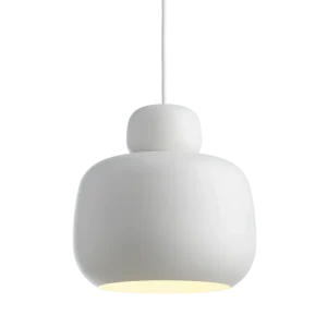 Stone pendellampe (Large) - White