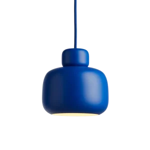 Stone pendellampe (Small) - Cobalt blue
