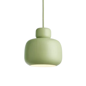 Stone pendellampe (Small) - Matcha green