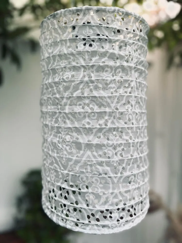 Sylinderlampe med solceller - SUMMER WHITE