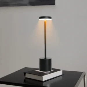 Touch bordlampe i svart