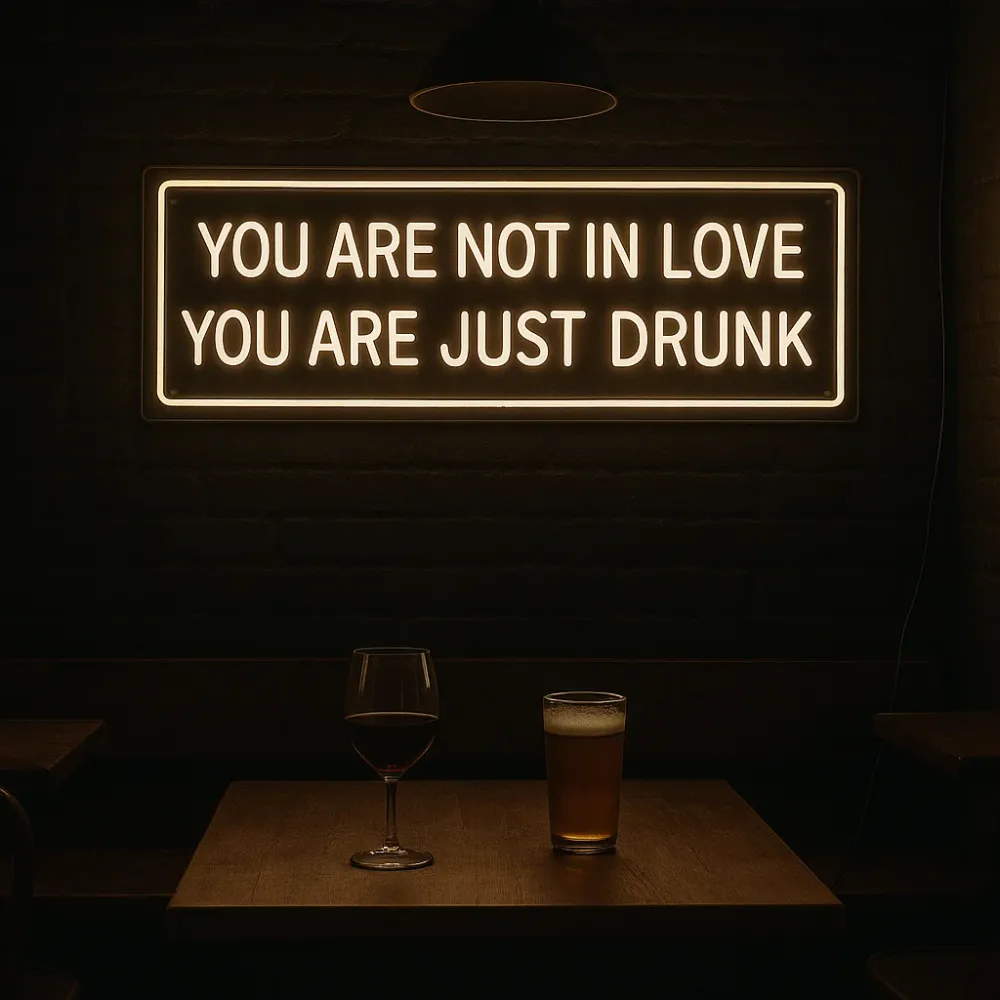 Youre Not Love Neon Vegglampe