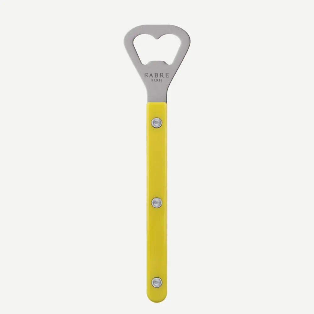 Sabre Vintage Bottle Opener Yellow