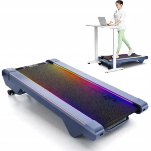 Tredemølle 1–6km/t Løpeflate 42x110cm 120kg UREVO Cyberpad Blå