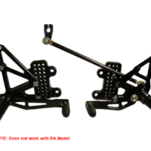 Vortex Racing 07-23 Honda CBR600 RR Adjustable Rearsets- Black