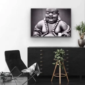 Buddha plakat - Svart / Hvit
