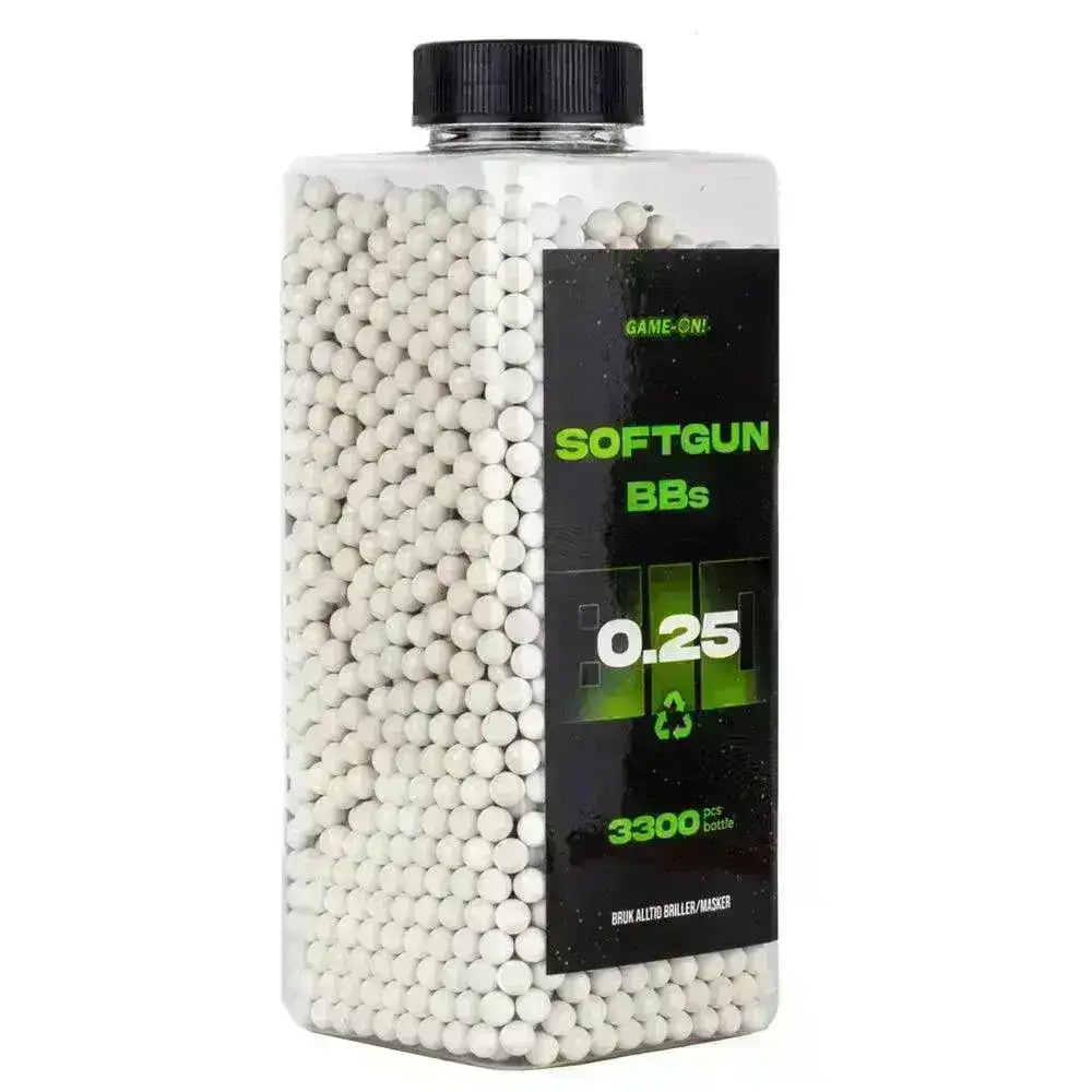 GO! BIO Softgunkuler - 0.25g - Flaske med 3300stk