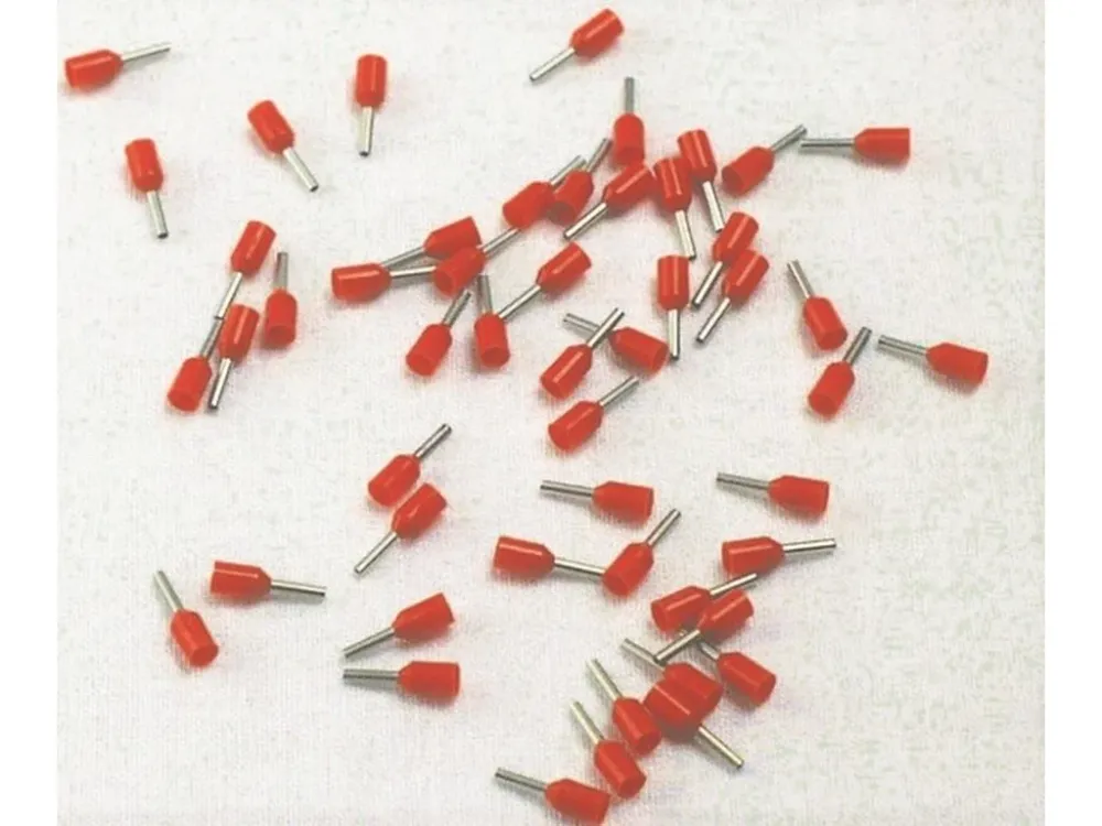 Terminalrør isolert ORANSJE 0,5mm-L6mm; pose m/500stk.