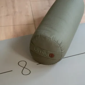 Calm Organic cotton Yoga Bolster - Dark Olive