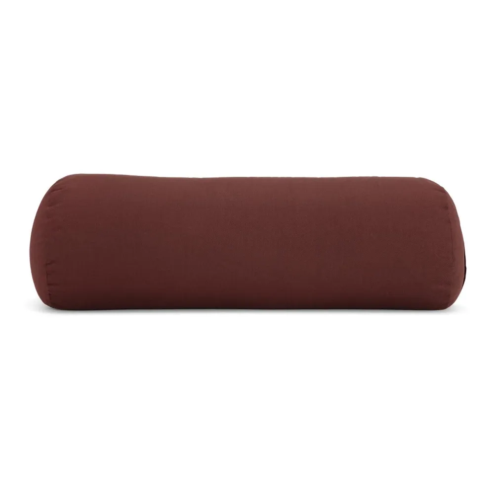 Calm Organic cotton Yoga Bolster - Dark Brown