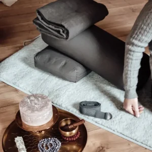 Calm Rektangulær Yoga Bolster - Dark Grey