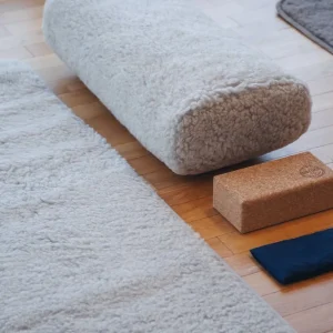 Release Wool Restorative Bolster - Light Grey