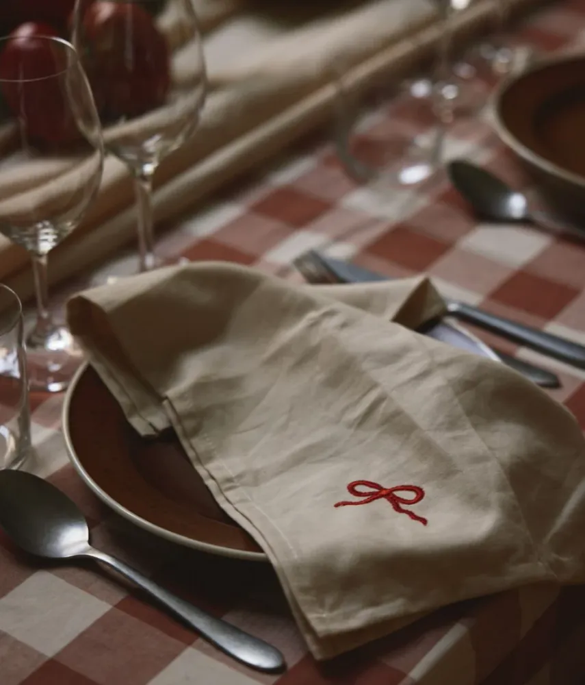 Midnatt Napkin Set Bow