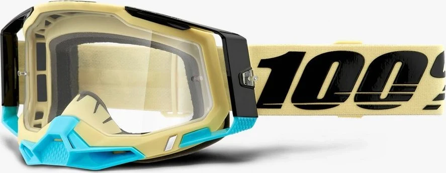 Crossbriller Moto Med 45mm Silikonstropp Og Lexan-glas – 100% Racecraft 2 Airblast