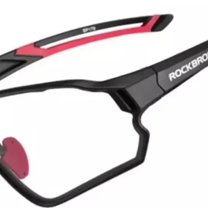 Sykkelbriller Fotochromiske 30g UV400 Svart/rød Rockbros 10135