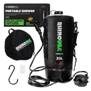 5 Gallon Portable Pressurized Camp Shower - Black