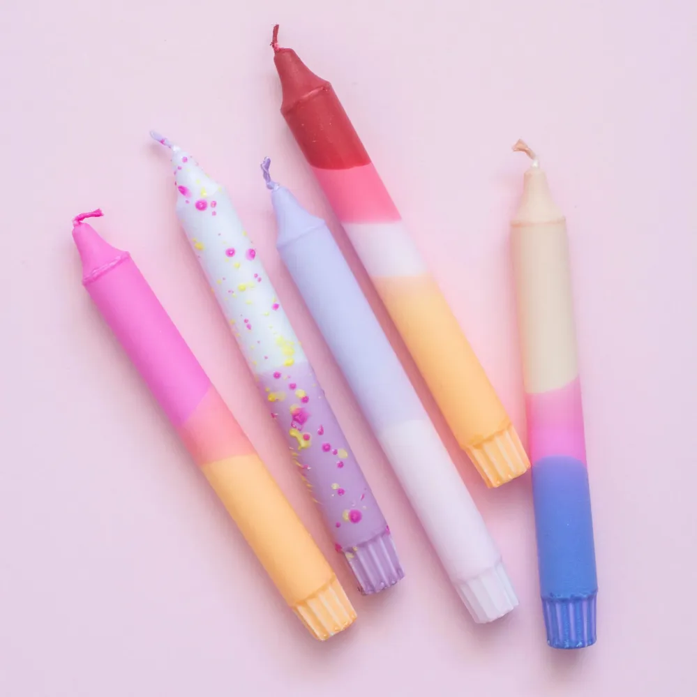 Candles Pastel Party Sunset Mix 5-p