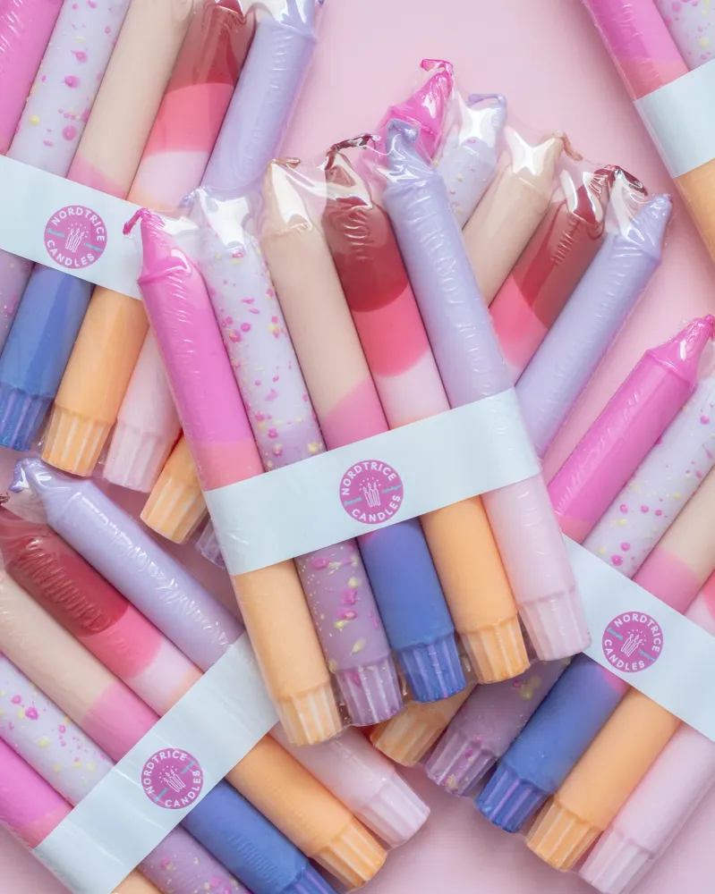 Candles Pastel Party Sunset Mix 5-p