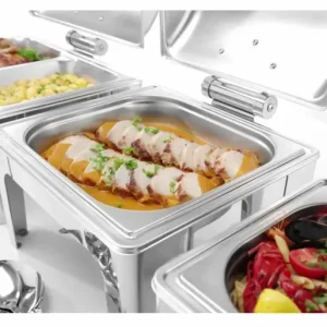 Chafing dish GN 1/2 mirror finish 365x345x(h)345mm