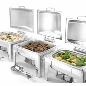 Chafing dish GN 1/2 satin finish 365x370x(h)280mm