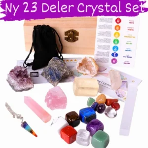 Nytt Premium 23 deler Chakra Krystallsett