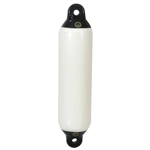 Dan-Fender, Yacht hvit/svart topp, 8"x27", 765 mm, Ø 200 mm
