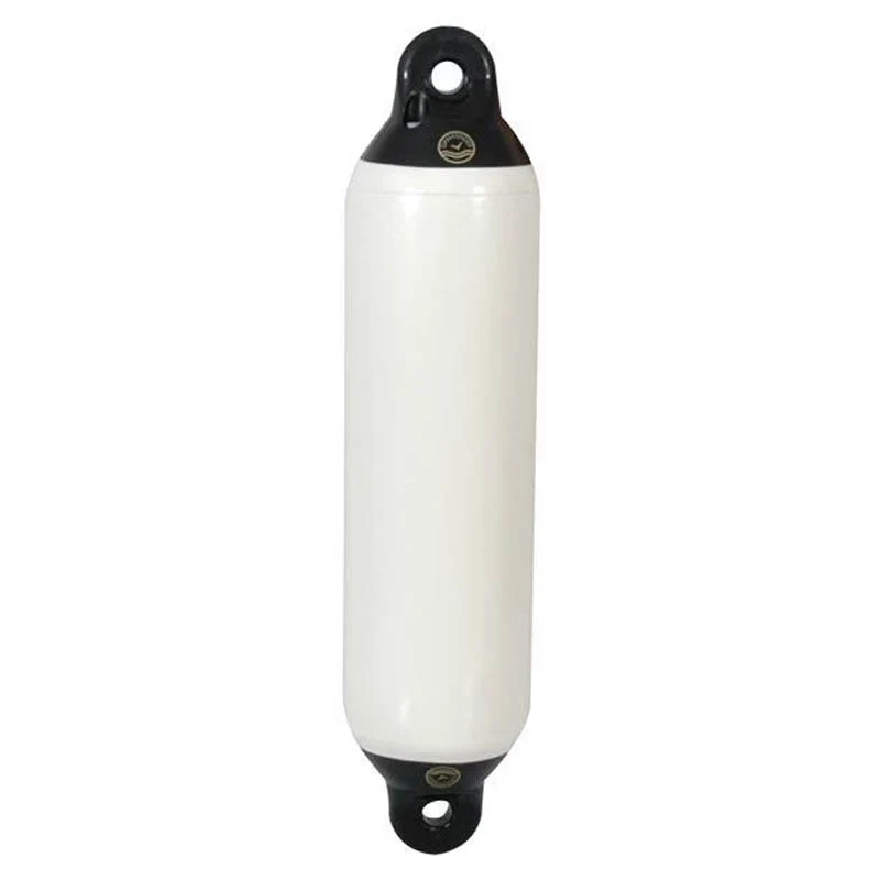 Dan-Fender, Yacht hvit/svart topp, 8"x27", 765 mm, Ø 200 mm